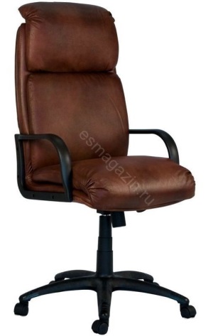 Кресло Монреаль, кожа коричневая (675-B+PVC)